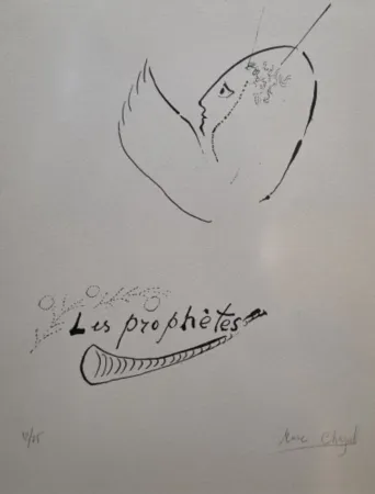 Lithographie Chagall - The Prophets