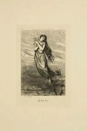Gravure Chassériau - Sapho