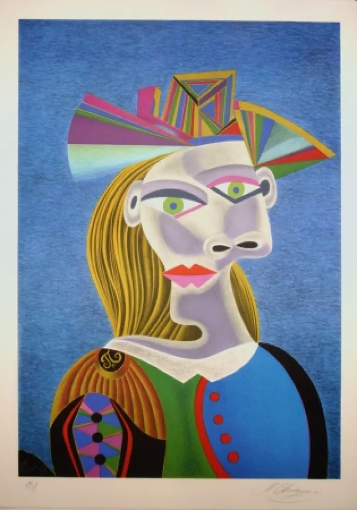 Lithographie Chemiakin - Picasso transformation 3