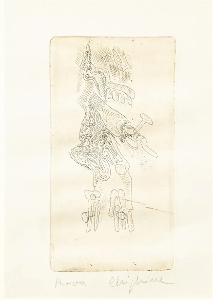 Eau-Forte Chighine - Cristo