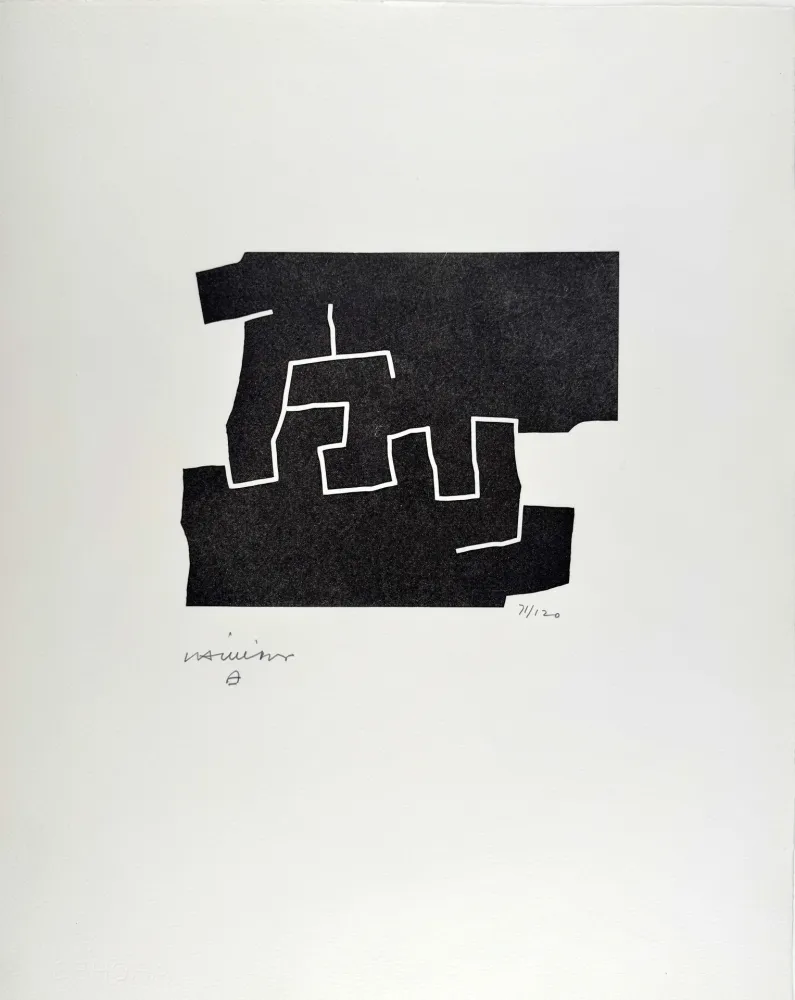 Gravure Sur Bois Chillida - 10e anniversaire Fondation Maeght 