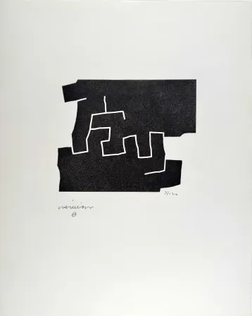 Gravure Sur Bois Chillida - 10e anniversaire Fondation Maeght 