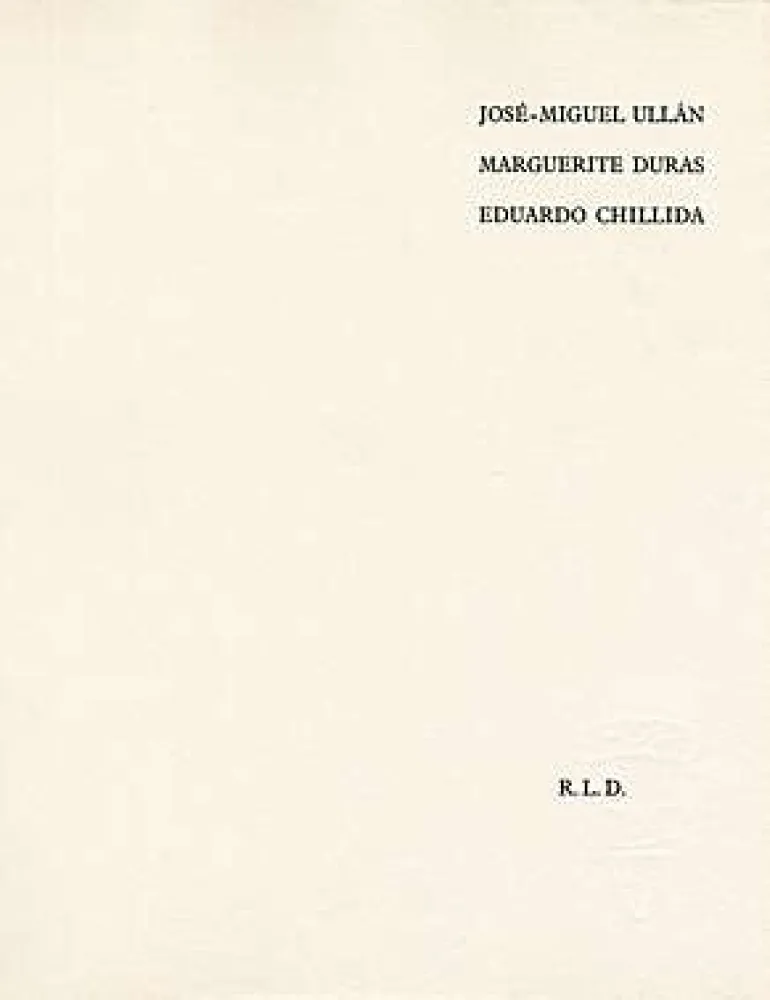 Livre Illustré Chillida - Adoración
