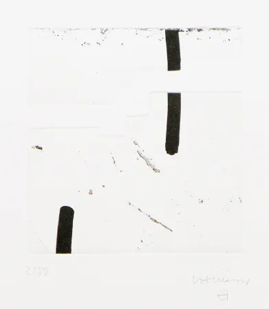 Eau-Forte Et Aquatinte Chillida - Argi V