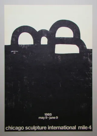 Lithographie Chillida - Chicago