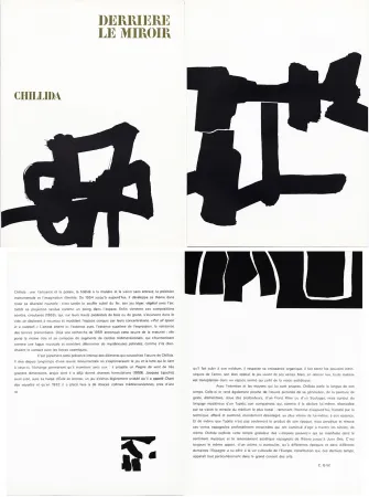 Livre Illustré Chillida - Derrière le Miroir n° 143 . CHILLIDA . Avril 1964.
