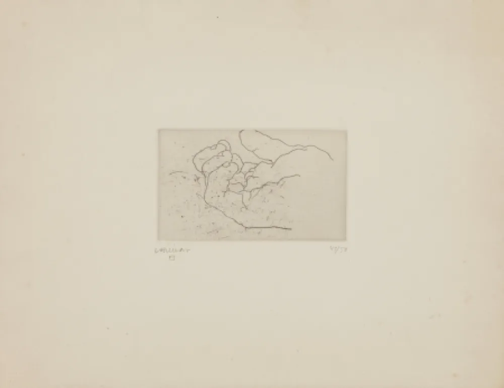 Eau-Forte Chillida - Esku IV (Mano IV)