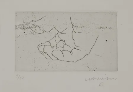 Gravure Chillida - Esku XI