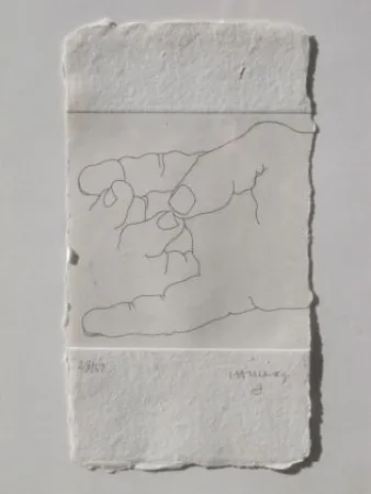 Eau-Forte Chillida - ESKU XXVII