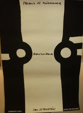 Affiche Chillida - Homenaje a cristobal Balenciaga