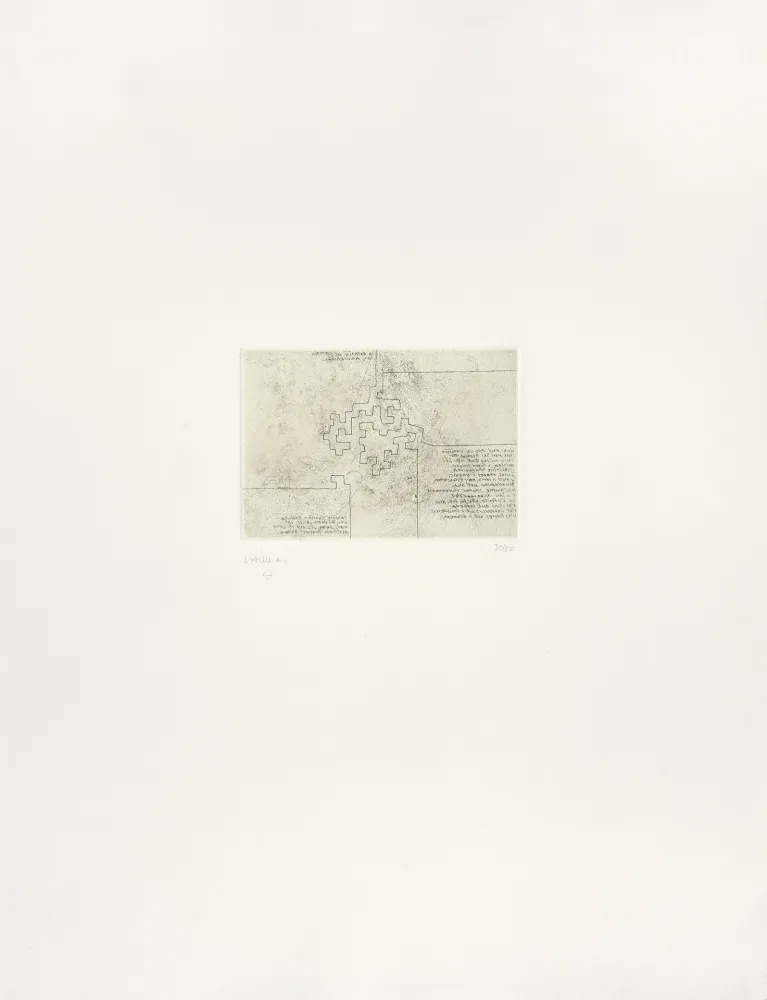 Gravure Chillida - Hommage à Rosalia de Castro 