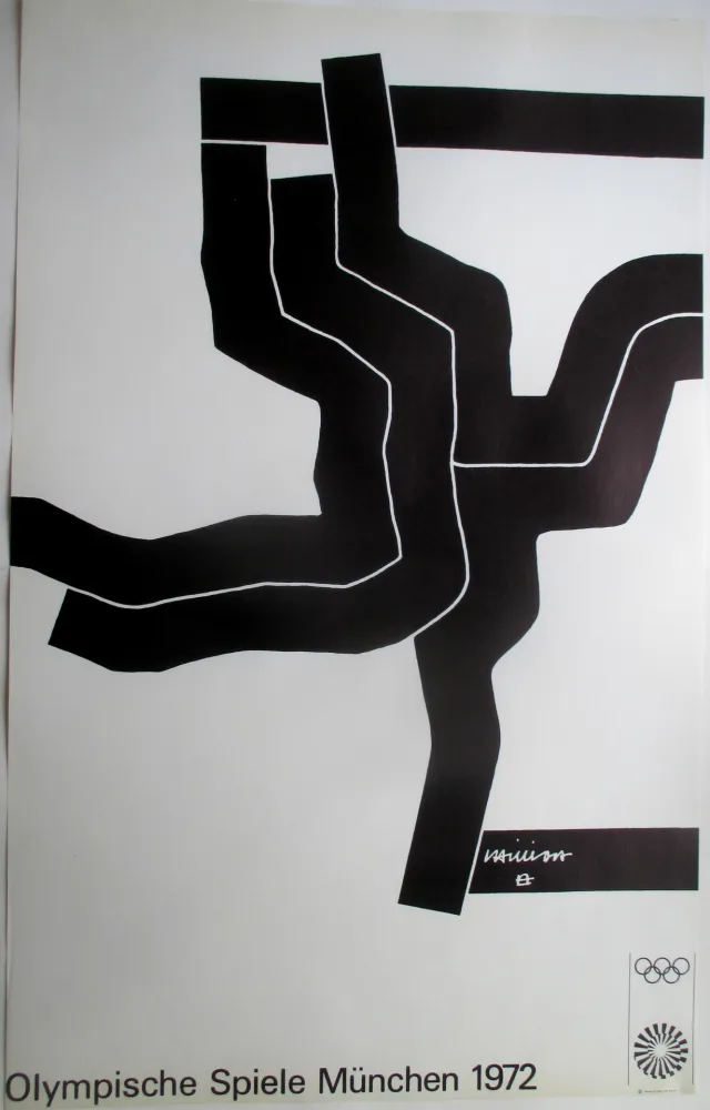Lithographie Chillida - Olympic Games 1972, original lithograph