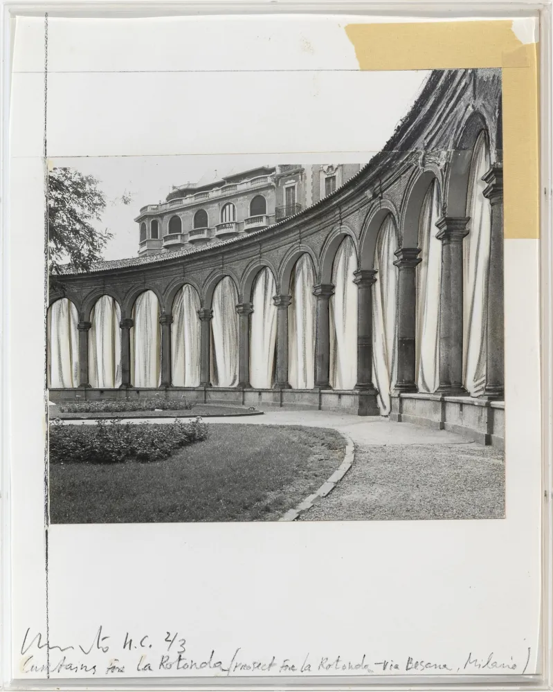 Sérigraphie Christo - Curtains for La Rotonda
