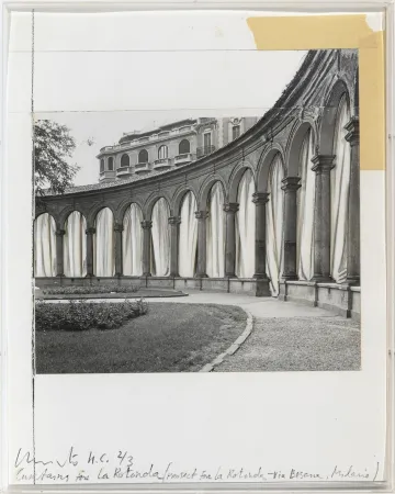 Sérigraphie Christo - Curtains for La Rotonda