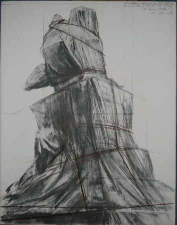 Lithographie Christo - PIAZZA DEL DUOMO MILAN