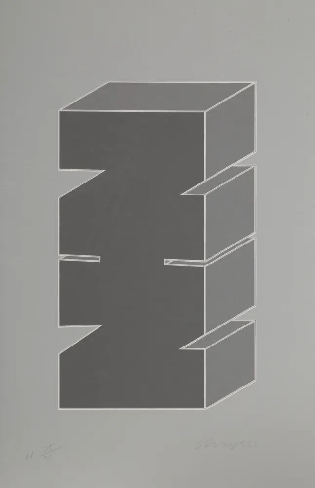 Sérigraphie Chryssa - Times Square Fragment #5