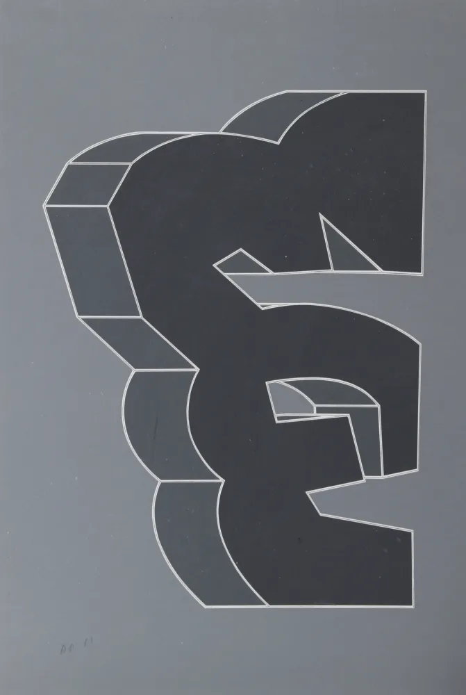 Sérigraphie Chryssa - Times Square Fragment XII