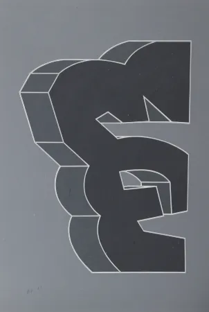 Sérigraphie Chryssa - Times Square Fragment XII