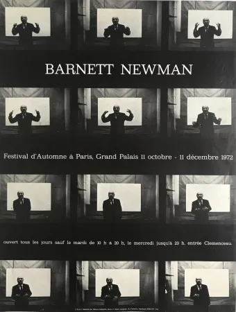 Affiche Cieslewicz  - Barnett Newman / Festival d’Automne à Paris
