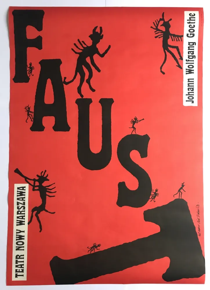 Affiche Cieslewicz  - Faust, Goethe / Nowy Teatr Warszawa