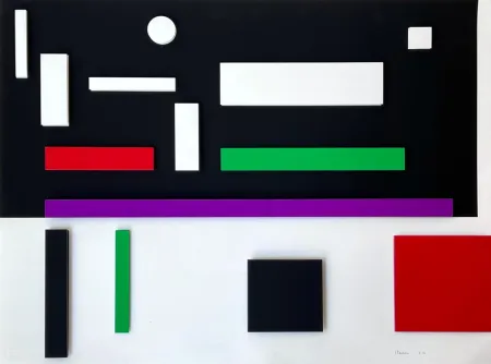 Sérigraphie Claisse - Composition géométrique 