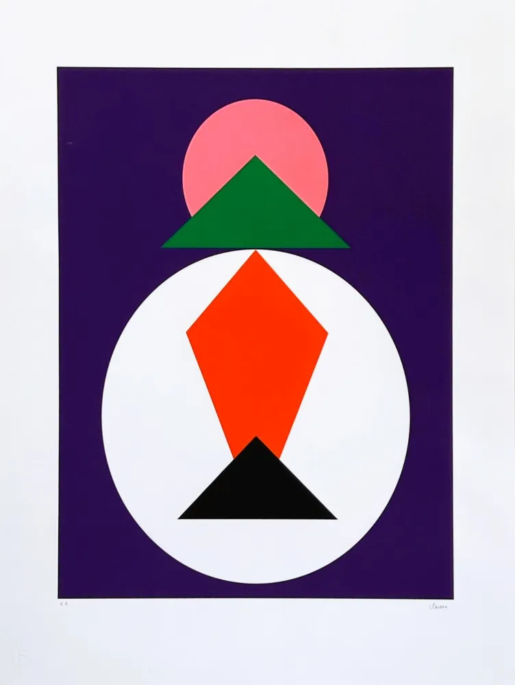Sérigraphie Claisse - Composition géométrique 