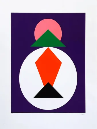 Sérigraphie Claisse - Composition géométrique 