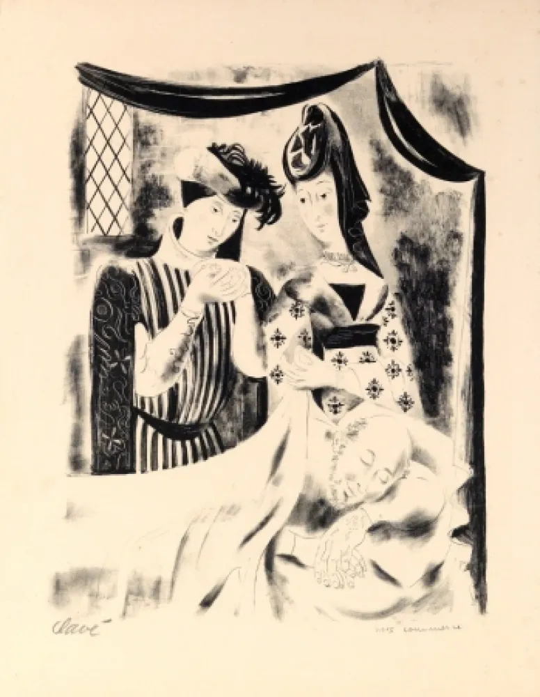 Lithographie Clavé - Chansons du Paseé