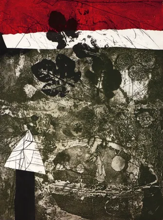 Gravure Clavé - Guerrier aux feuilles