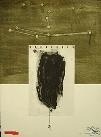 Eau-Forte Clavé - LES CORDES MUETTES