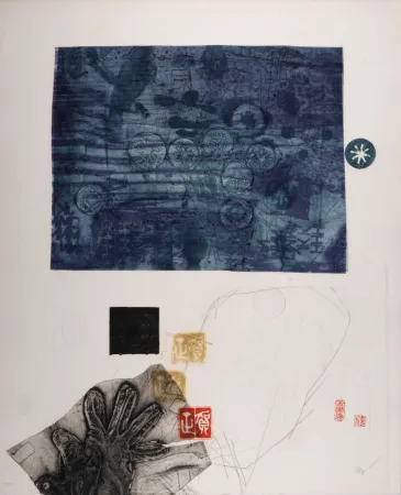 Gravure Clavé - Retour du Japon, c. 1980 - Hand-signed!