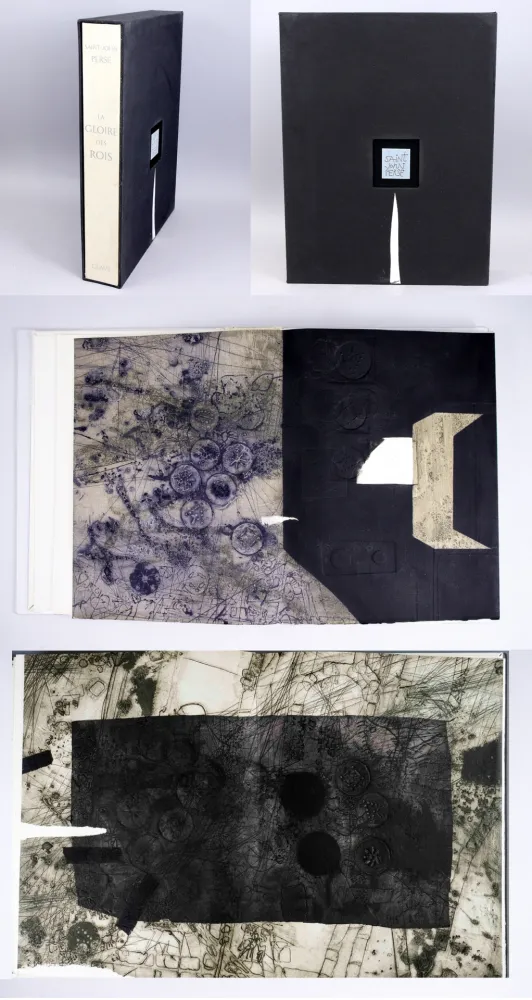 Livre Illustré Clavé - Saint-John Perse : LA GLOIRE DES ROIS. 12 gravures originales de Clavé (1976)