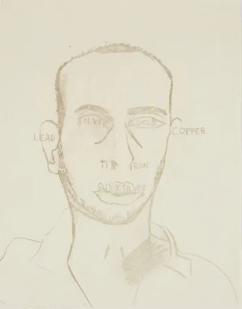 Lithographie Clemente - Traditional Self Portrait, from Art Pro-Choice II