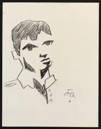 Aucune Technique Cocteau - Boy in Collared Shirt
