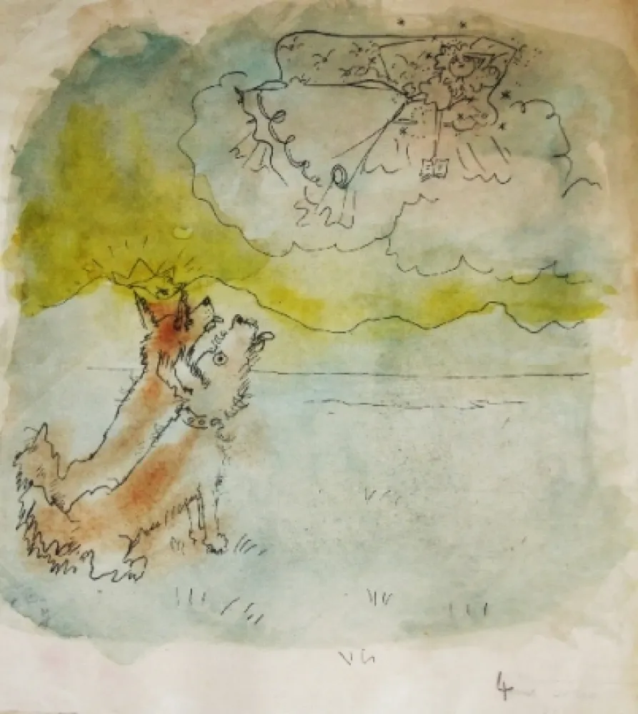 Lithographie Cocteau - Drôle de ménage