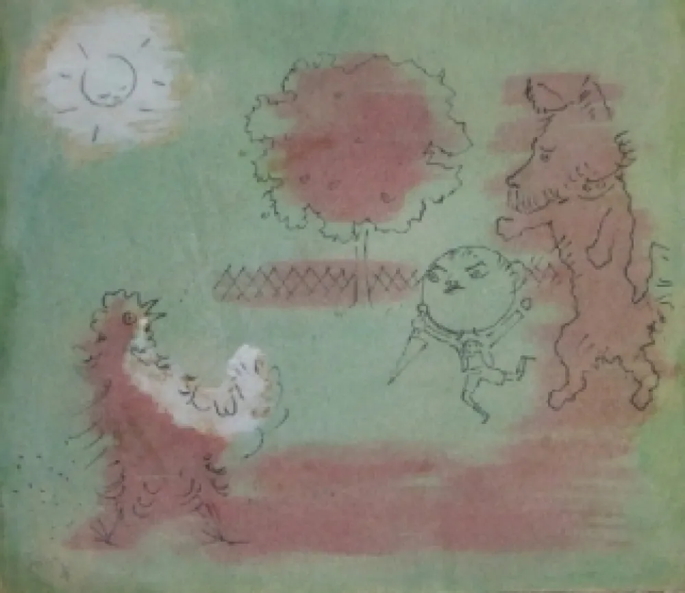 Lithographie Cocteau - Drôle de ménage