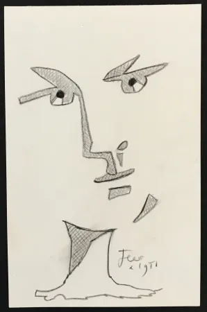 Aucune Technique Cocteau - Face of a Man 