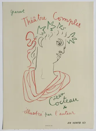 Lithographie Cocteau - Grasset Theatre Complet