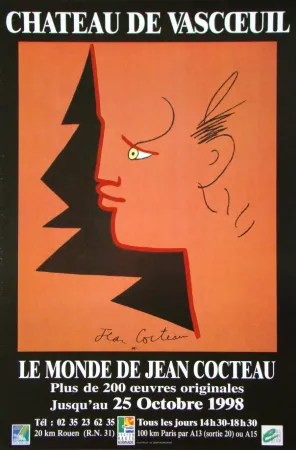 Affiche Cocteau - Le monde de Jean Cocteau