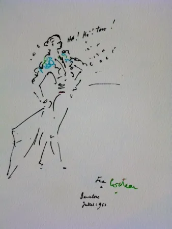 Lithographie Cocteau - Le Torero