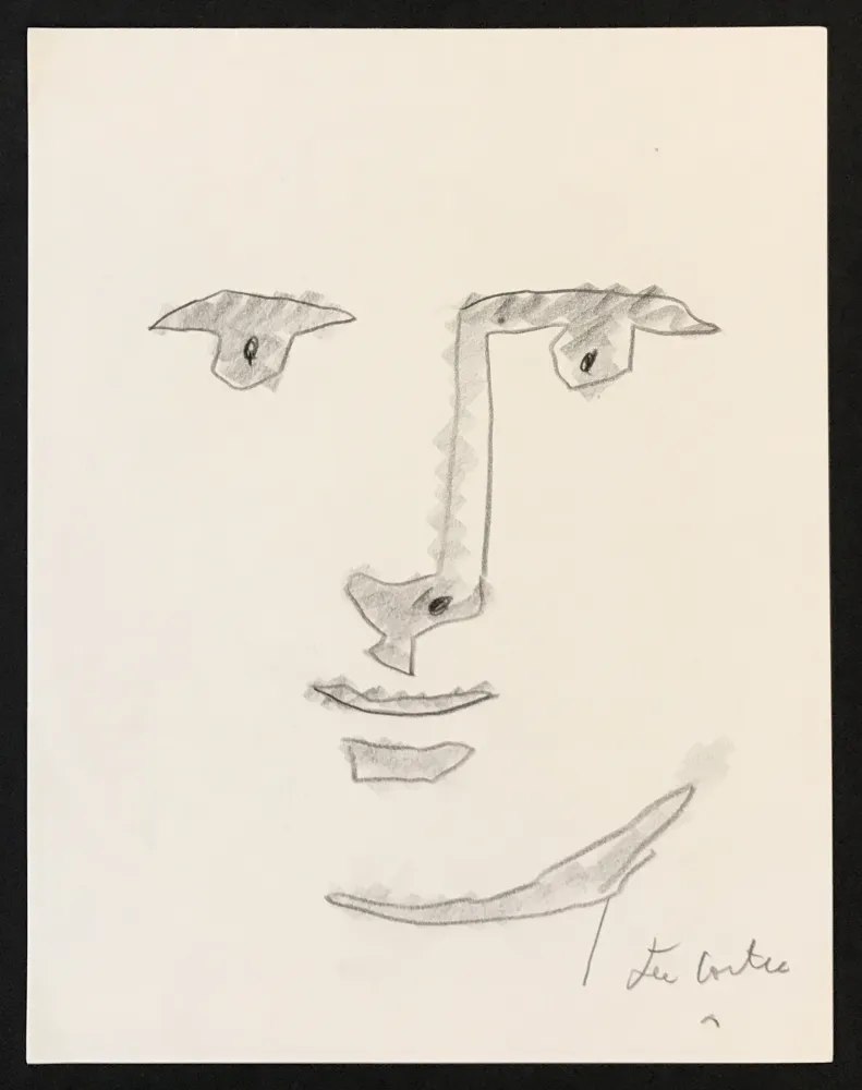 Aucune Technique Cocteau - Male Portrait