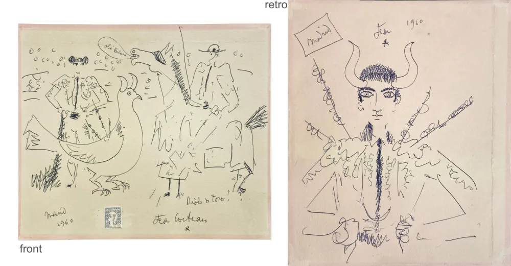 Aucune Technique Cocteau - OLE PALOMA, ORIGINAL DRAWING