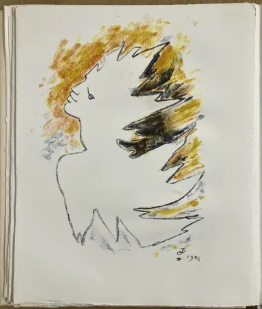 Livre Illustré Cocteau - Sous le manteau de feu.