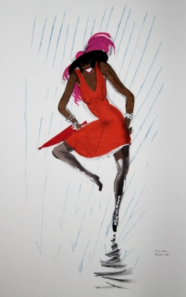 Lithographie Colin - LE TUMULTE NOIR / BLACK THUNDER - 1927