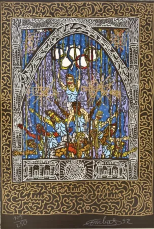 Lithographie Combas - Jeux Olympiques de Barcelone