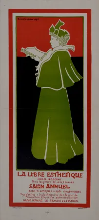 Affiche Combaz - La libre Esthétique. 1896