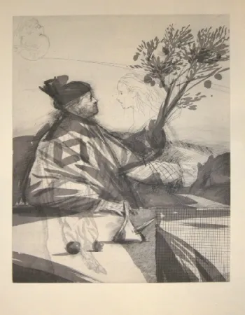 Eau-Forte Et Aquatinte Condé -  Trialogue