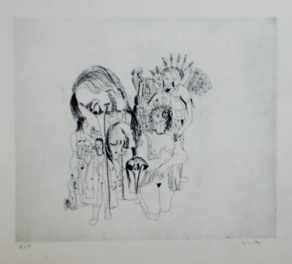 Eau-Forte Et Aquatinte Condo - More sketches of Spain-For Miles Davis 5