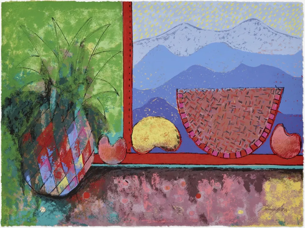 Sérigraphie Cora - Still life with watermelon