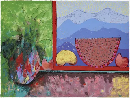 Sérigraphie Cora - Still life with watermelon